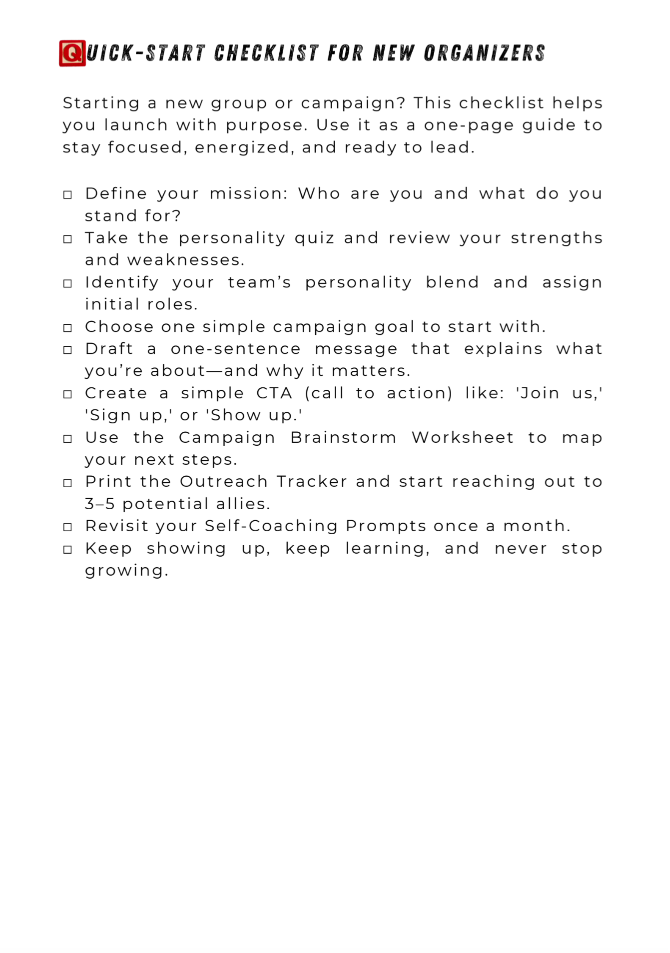 Lead With Your Strengths: A Survival Guide for the Grassroots Patriot (PDF Digital Download)