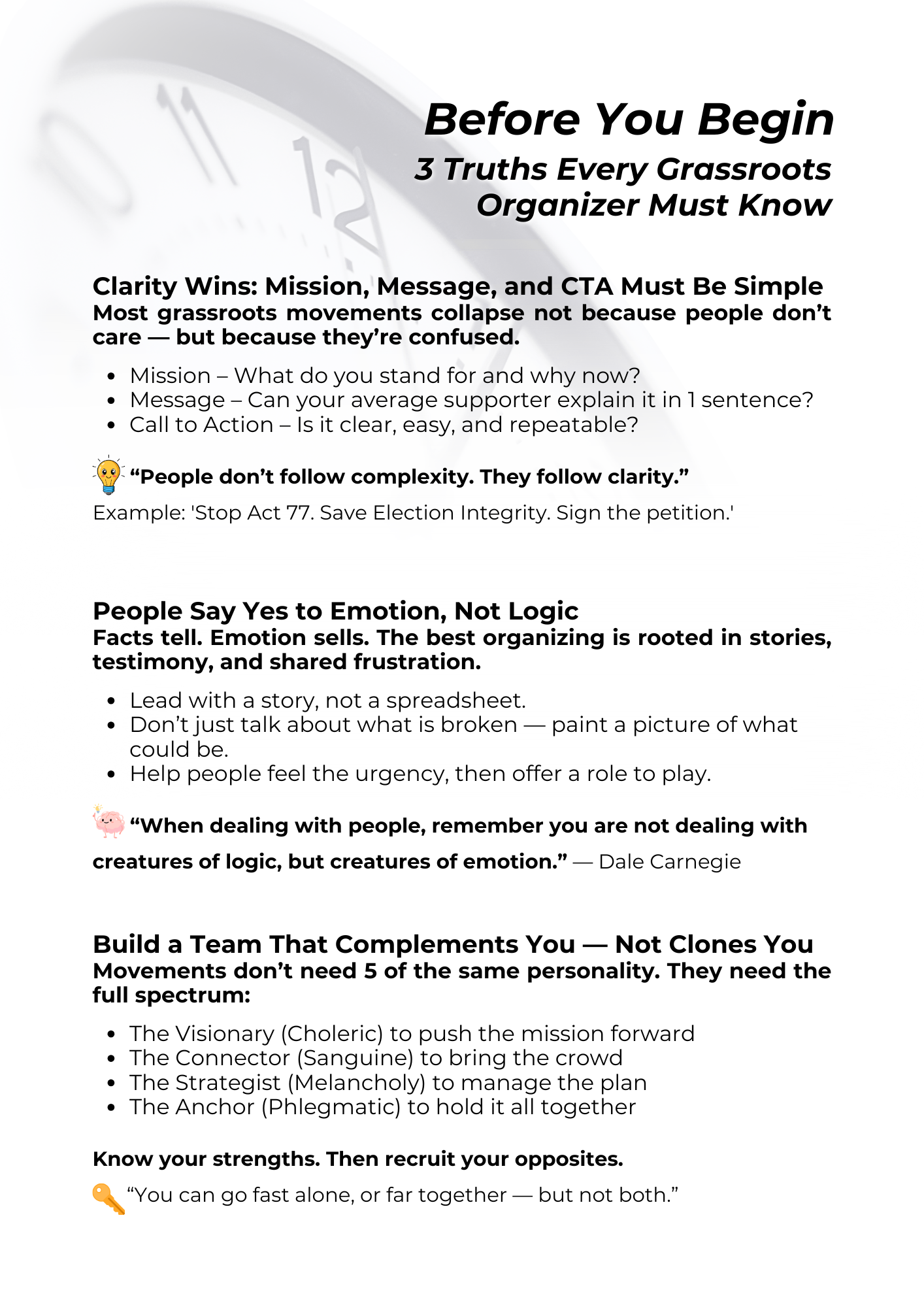 Lead With Your Strengths: A Survival Guide for the Grassroots Patriot (PDF Digital Download)